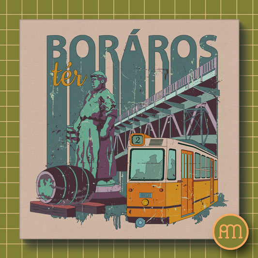 Boráros tér - falikép